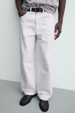 PANTAL?N BARREL FIT / Blanco