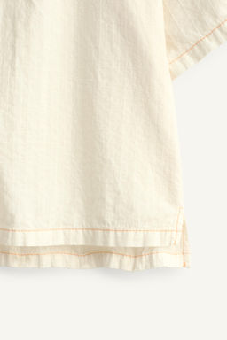 CAMISA PESPUNTES CONTRASTE LIMITED EDITION / Blanco roto - Zara фото 4