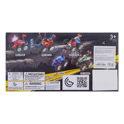 Машина радиоуправляемая «Перевёртыш», работает от батареек, световые эффекты, цвет красный