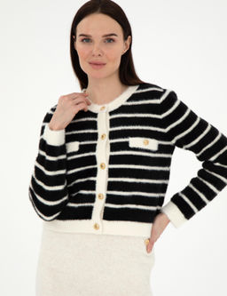 Siyah Crop Top Triko H_rka - Pierre cardin фото 3