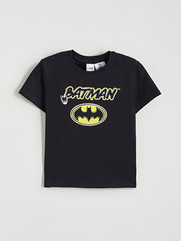 Batman Bask?l? Erkek ?ocuk ?ortlu Pijama Tak?m?