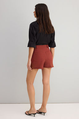 Trendyolmilla Siyah %100 Pamuk Gabardin City Boy Sort & Bermuda TWOSS25SR00211 фото 11