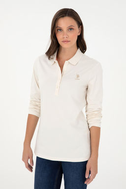 Свитшот женский U.S. Polo Assn кремовый  фото 10