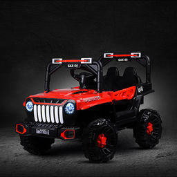 Электромобиль детский "Джип" (цвет красный)