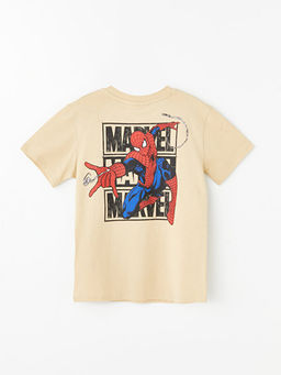 Bisiklet Yaka Spiderman Bask?l? K?sa Kollu Erkek ?ocuk Ti??rt - Waikiki фото 2