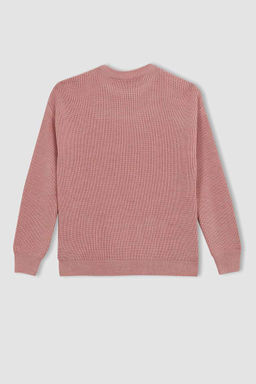 Свитер обычного кроя с круглым вырезом - Defacto фото 10