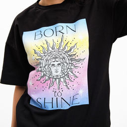 Футболка женская MIST Born shine, размер 40-42