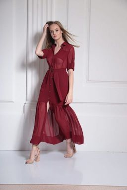 Платье AMORI 9484 бордо  фото 2