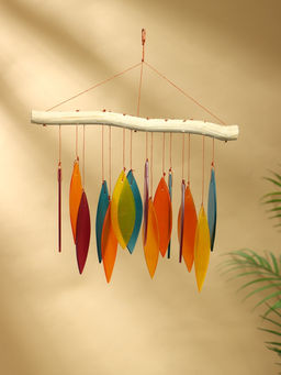 Музыка ветра «Падающие листья», 30×2×40 см, дерево, стекло