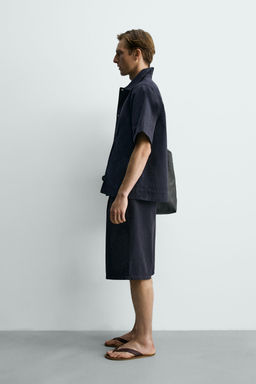 BERMUDA DENIM RELAXED FIT / Azul - Zara фото 4