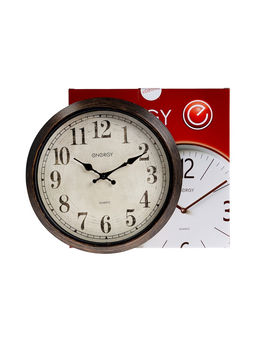 Часы настенные ENERGY ЕС-155, интерьерные, d=30.5 см, плавный ход, коричневые