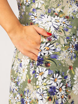 Сарафан женский кулирка СЛАВЯНКА ЗЕЛЕНЬ - Domtrik фото 2