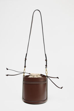 DOUBLE HANDLE BUCKET BAG - Zara фото 6