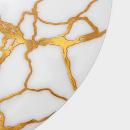 Цена за 12 шт. Салфетка сервировочная на стол Мрамор, d=38 см, цвет белый - Simaland фото 7