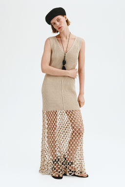 Vestido en punto de canal? con lazada - H&m фото 2