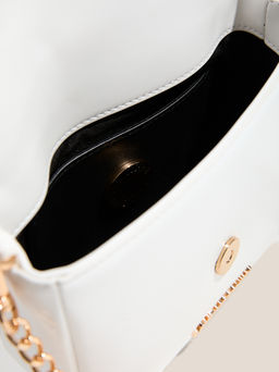 Женская сумка на плечо LOVE MOSCHINO GRACEFUL Артикул 4461612, белый  фото 4