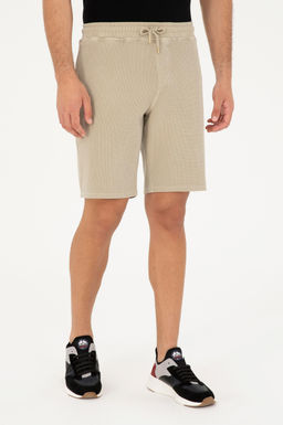U. S. Polo Assn / Мужские трикотажные шорты светло-хаки - U.s. polo assn фото 2