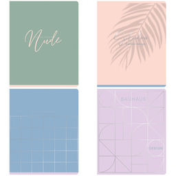 Тетрадь 80л. Greenwich Line "Nude" клетка (N5c80-34650) матовая ламинация, тиснение фольгой, блок повышенной плотности