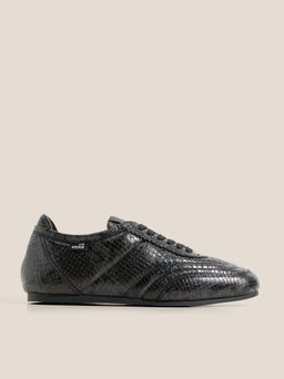 Женские кеды LOVE MOSCHINO FLAT LOVE Артикул 4562437, змеиный принт