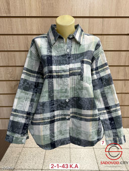 Рубашка женская в клетку