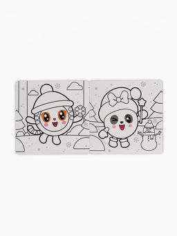 Раскраска многоразовая Встречаем Новый год, 12 стр., маркеры, Малышарики