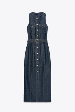 Z1975 DENIM DRESS WITH BELT - Zara фото 2
