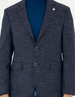 Lacivert Slim Fit Ceket