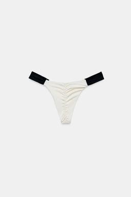 BRAGUITA BIKINI CONTRASTE FRUNCE / Crudo - Zara фото 9