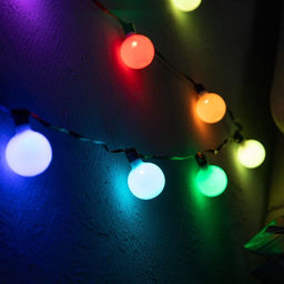 Умная гирлянда Нить 6 м с насадками Шарики, IP20, тёмная нить, 20 LED, свечение RGB, USB - Luazon lighting фото 2