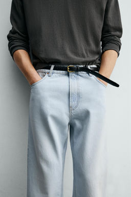 JEANS FLARE FIT / Azul claro - Zara фото 5