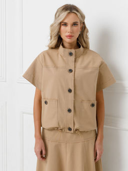 Жакет бомбер с коротким рукавом - Stilla фото 4