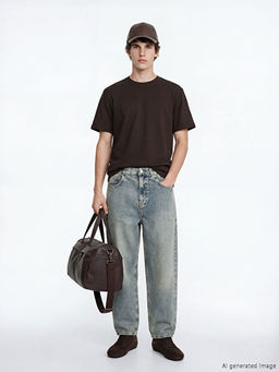 Balloon Fit Erkek Jean Pantolon