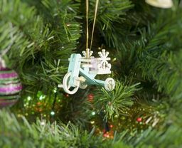 Елочная игрушка - Детский велосипед с багажником 56GG64-25804 SnowFlake