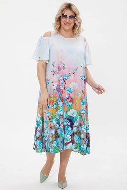 Платье Luxury Moda 1220 голубой