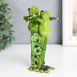 Фигурка полистоун Лягушки-гармония, 5?14.5?13 см