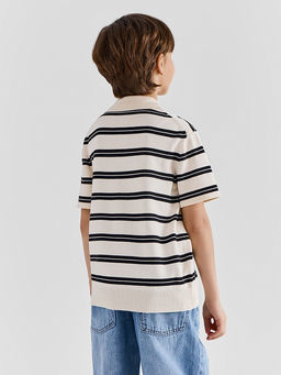 Поло для мальчиков в полоску - Mark formelle фото 3