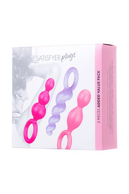 Набор анальных плагов Satisfyer, силикон, ассорти, 13,5 см.  фото 21