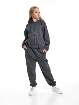 Комплект спортивный для девочки 22-7648 графит - Mini maxi фото 5