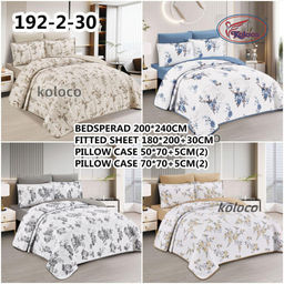 Одеяло стеганное с простыней на резинке и наволочками 4шт Koloco 192-2 192-2/07