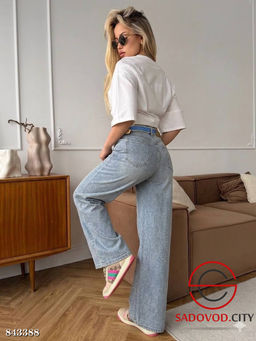 Джинсы с высокой посадкой