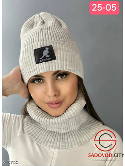 Набор 2в1 шапка и снуд женский - Bruno фото 11