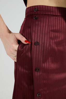 Юбка NIKVA н971-5 бургунди в полоску фото 2