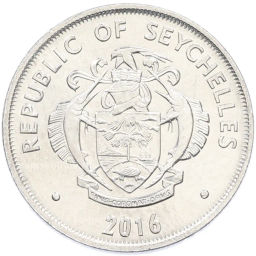 Монета 25 центов 2016 года Сейшелы