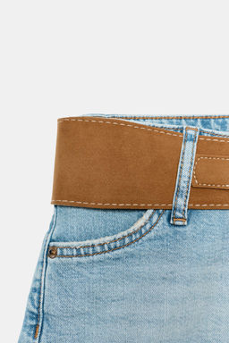 SHORTS Z1975 DENIM CINTUR?N / Azul medio - Zara фото 4