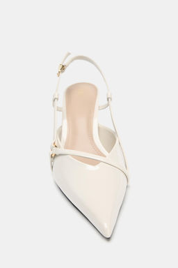 STRAPPY HIGH-HEEL SHOES WITH BUCKLES - Zara фото 5