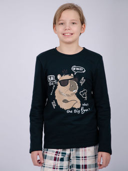 Пижама Малина ПД-155 для мальчиков футер с начёсом хлопок