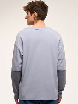 Лонгслив светло-серый CN25116L - Nota bene фото 4