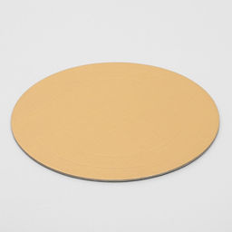 Цена за 10 шт. Подложка для торта усиленная, 26 см, золото, 2.5 мм