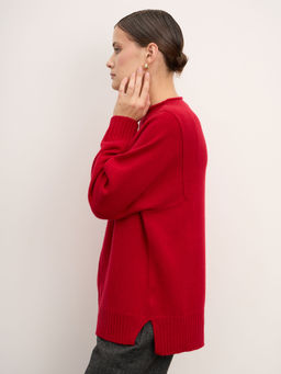 Джемпер из кашемира женский 08-24-201-0C малиновый