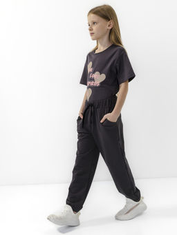 CHILLEASY 140025C-31 Брюки для девочки, Темно серый